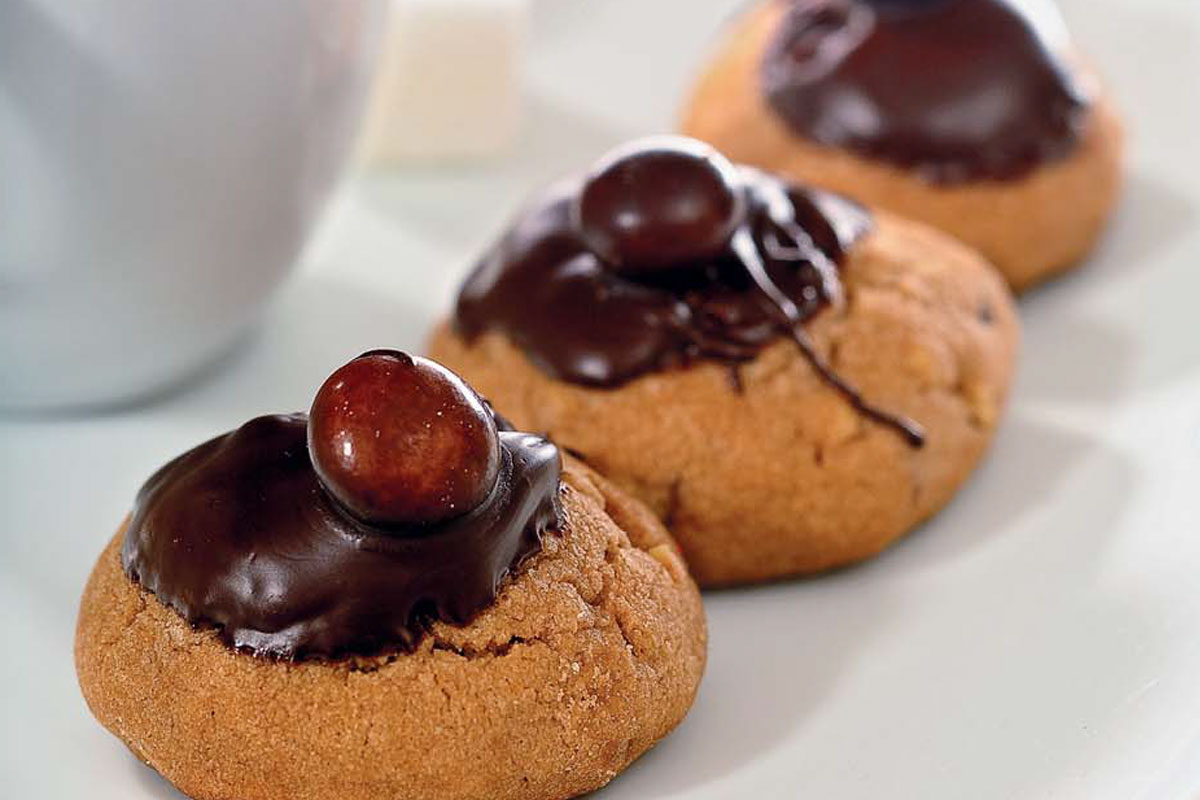 Печенье с шоколадно-ореховой пастой